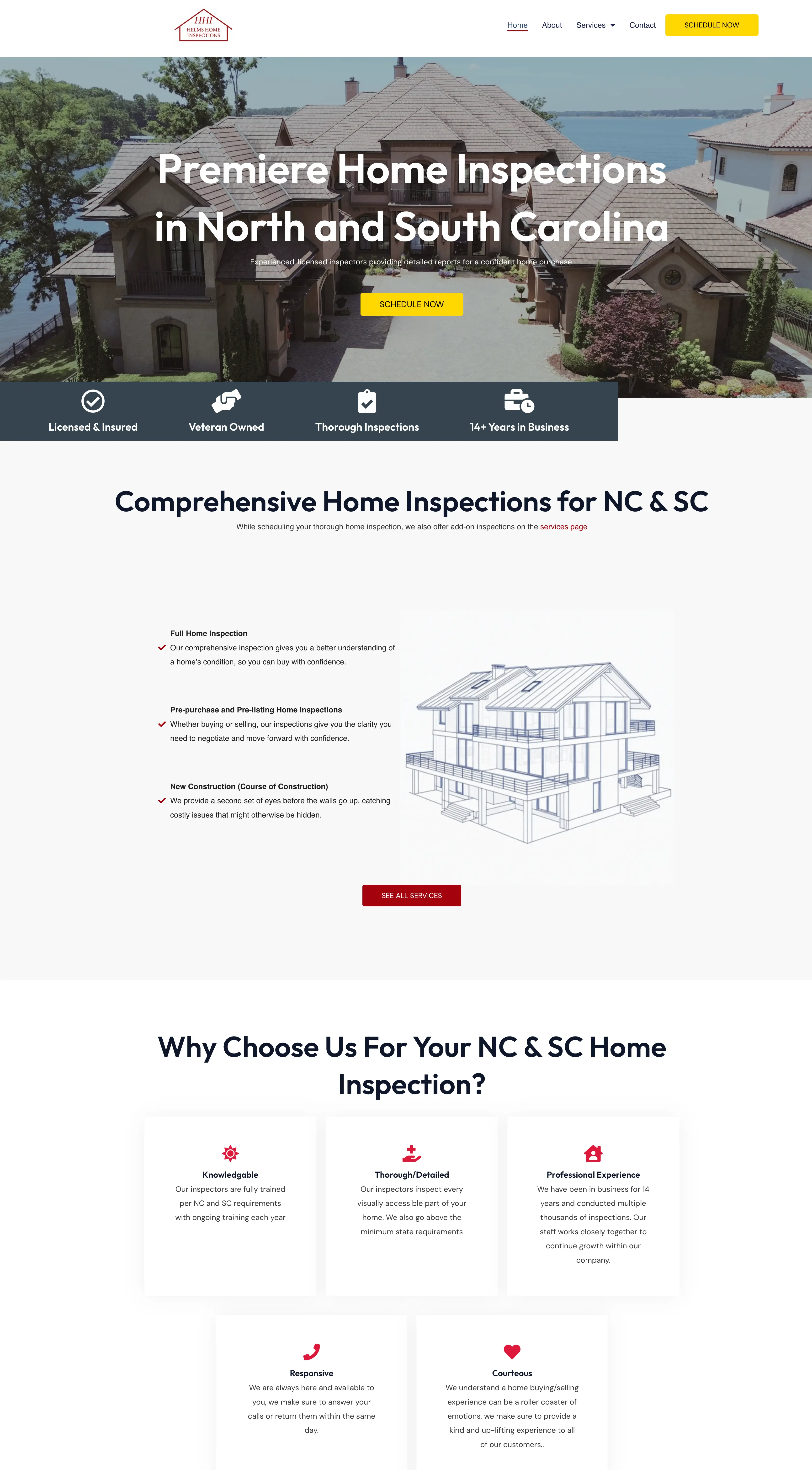 Helms Home Inspections Website Preview